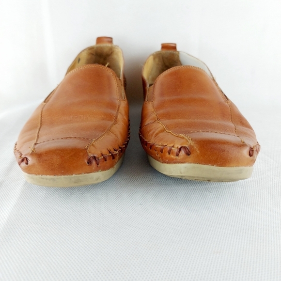 PIKOLINOS tan loafer slip on soft leather men's shoes moccasins size 41 - Picture 2 of 13